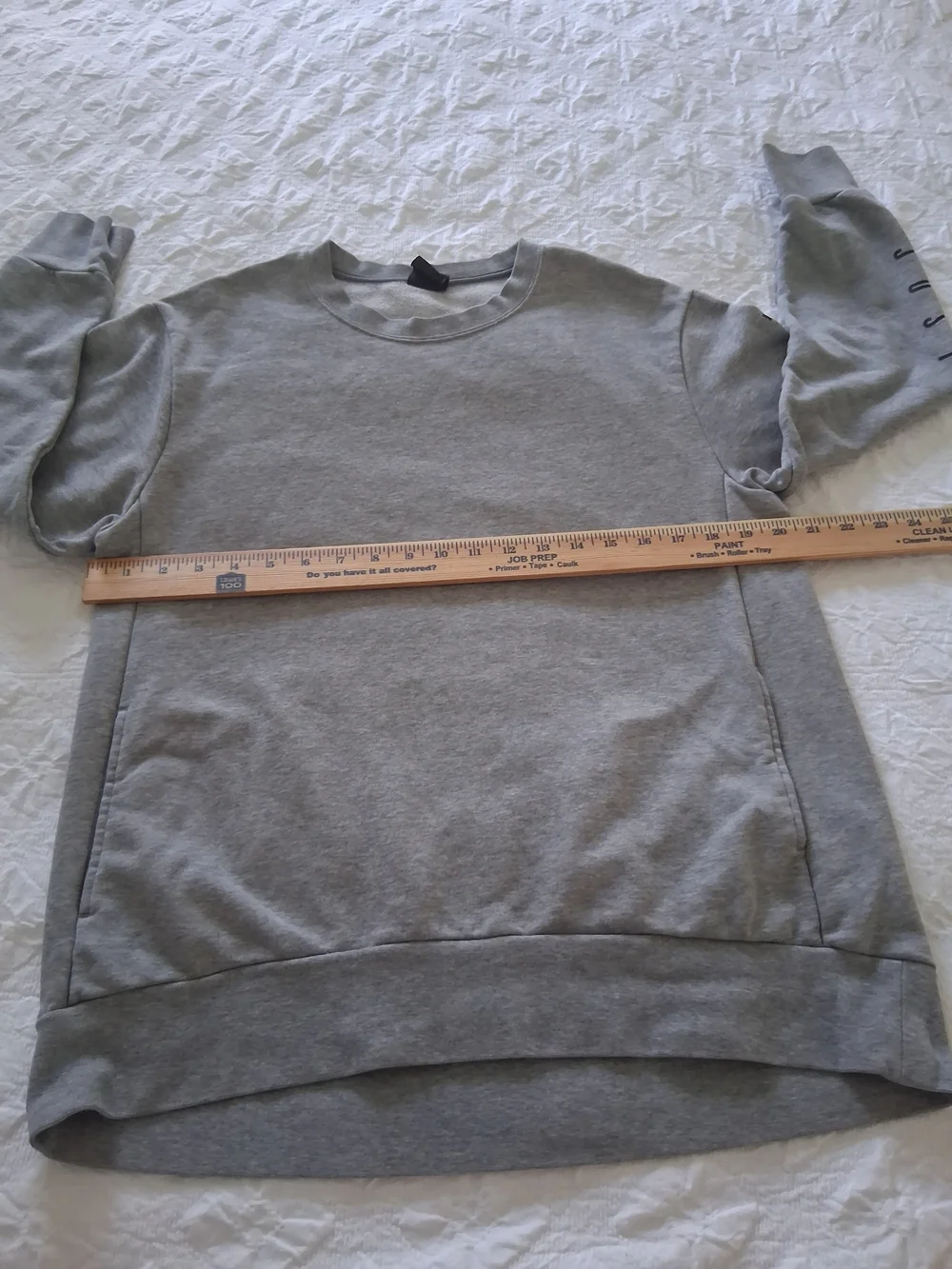 Nike Light Gray Dri-FIT Crewneck Sweatshirt Women's Size M